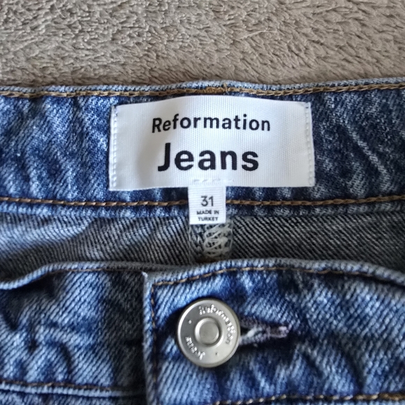 Reformation Tazz Denim Maxi Skirt in Hemlock size 31 - Picture 9 of 11